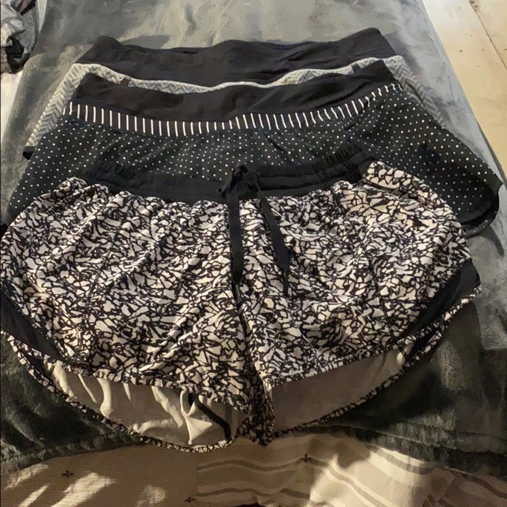 Lululemon athletic shorts. 3 pair 1 price
